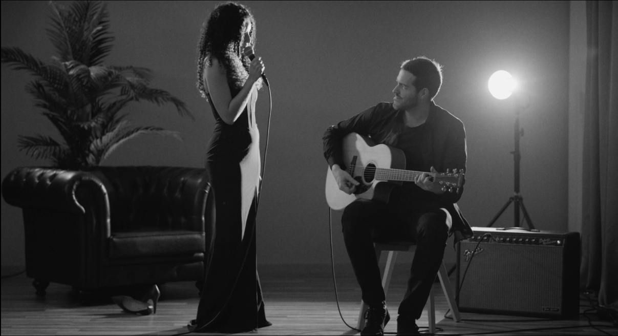 Maeva and Ste performing